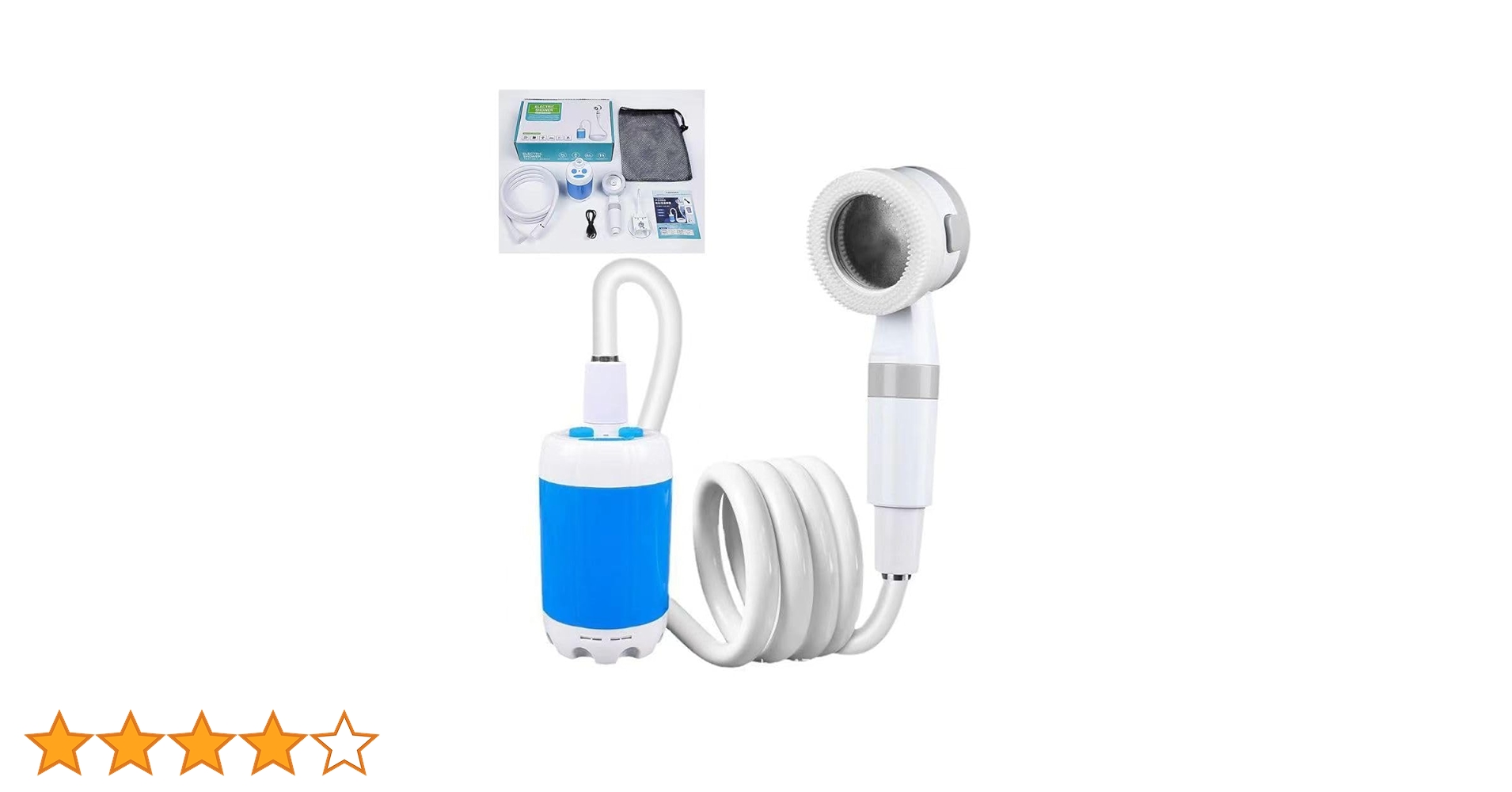 ポータブルシャワー　便利　キャンプ　電池　ポンプ 楽天市場】災害対策 ポータブルシャワー アウトドアシャワー USB